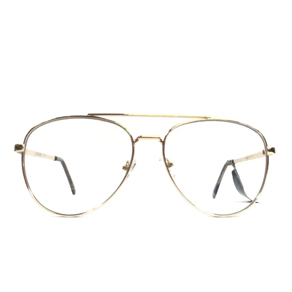 Steve Madden Blue Light Glasses SR0920 Shiny Gold Aviator Oversized 59-17-140